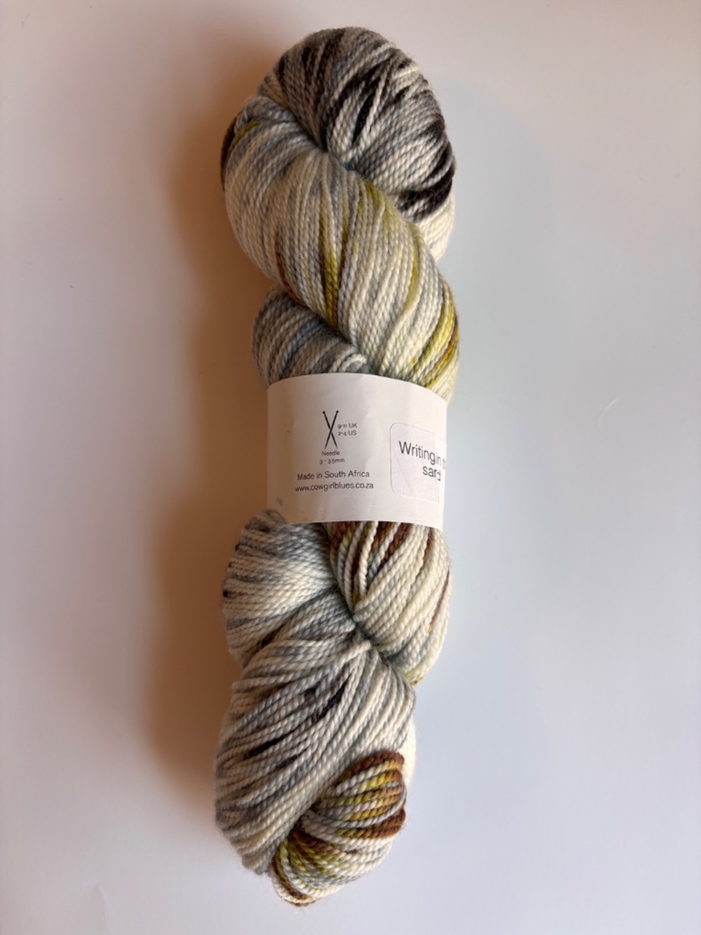 cowgirlblues Merino Twist yarn in "writing in the Sand" colorway - single skein - Picture 2 of 2
